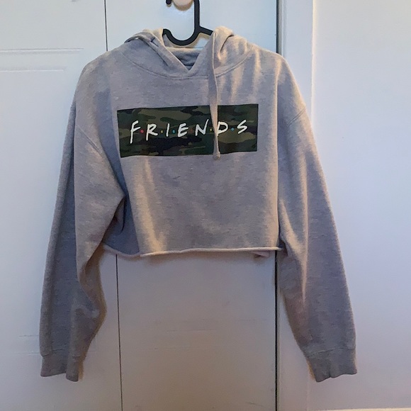 Friends Cropped Hoodie, Size M - Picture 1 of 3